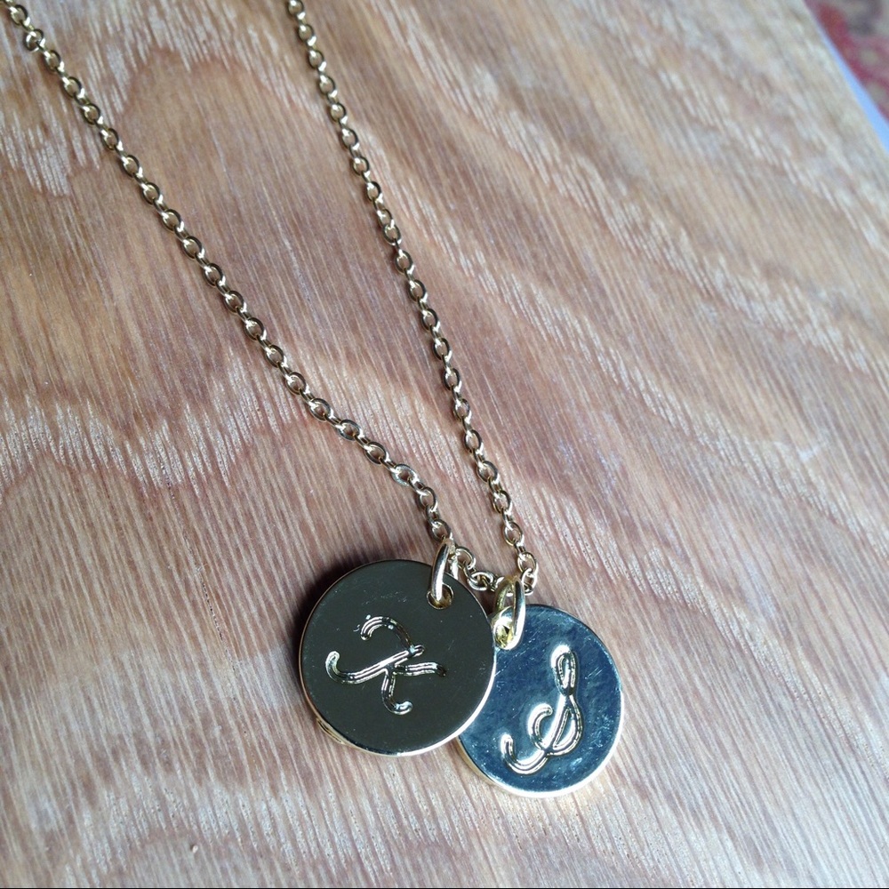 CUSTOM CURSIVE INITIAL PENDANT NECKLACE - Picture 2 of 5